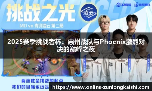 2025赛季挑战者杯：惠州战队与Phoenix激烈对决的巅峰之夜